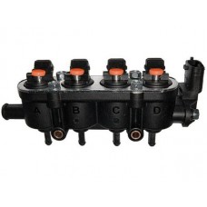 Injectorrail 4 cil. MED small oranje with Bosch sensor 238095000 Injectorrail 4 cil. MED small oranje with Bosch sensor 238095000