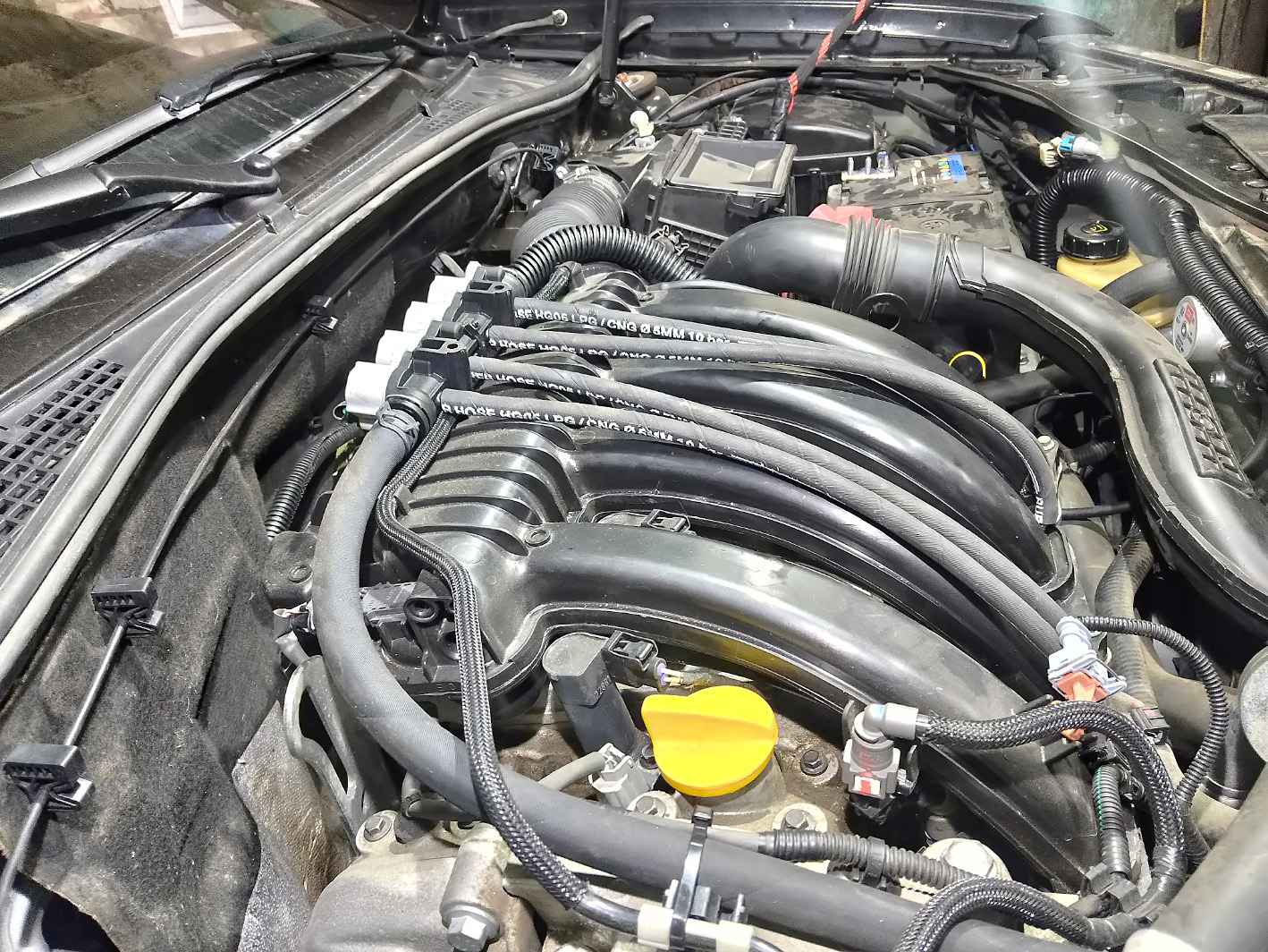 Установка ГБО BRC на Nissan Terrano фото газовых форсунок